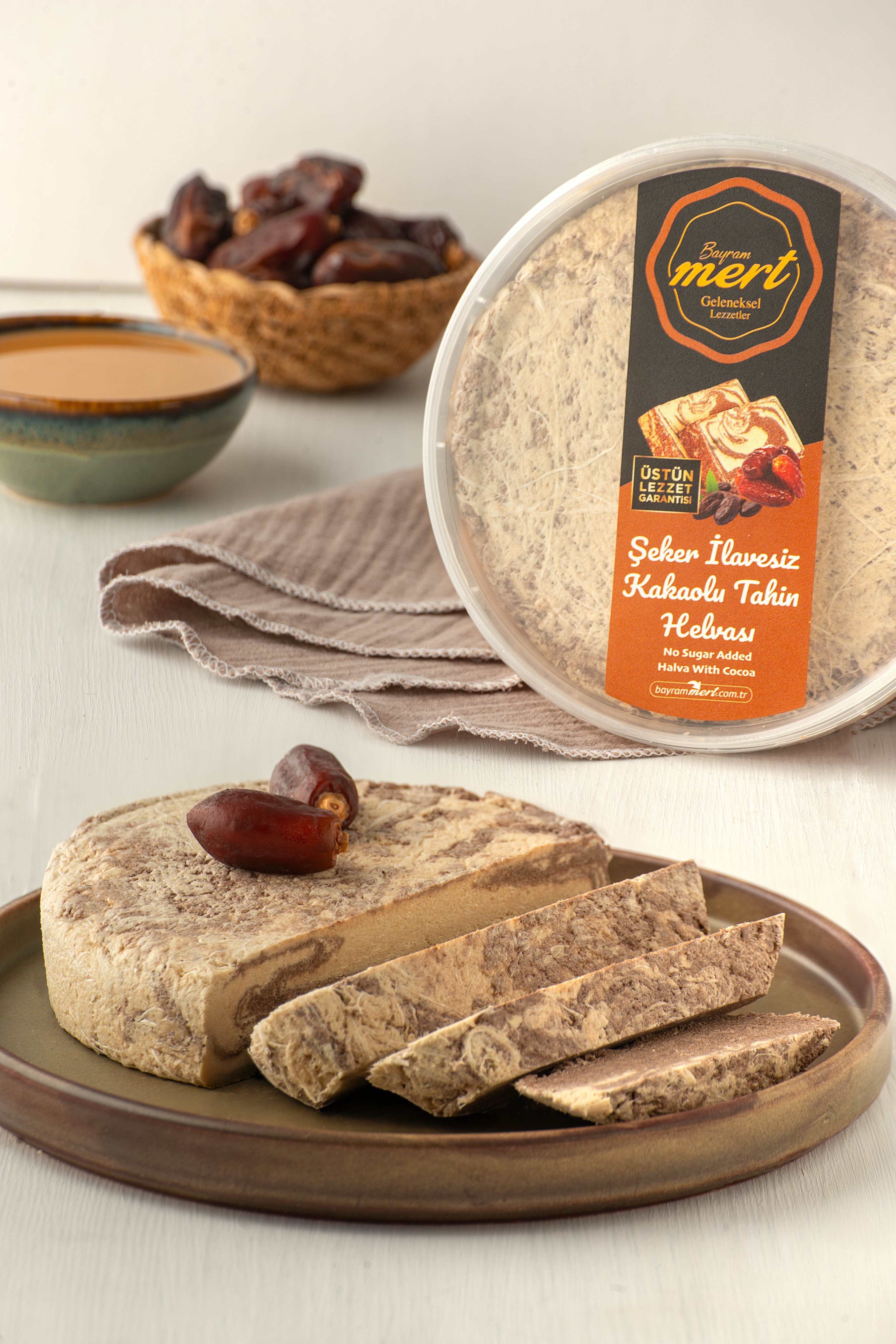 Şeker İlavesiz Kakaolu Tahin Helvası (450 Gr)