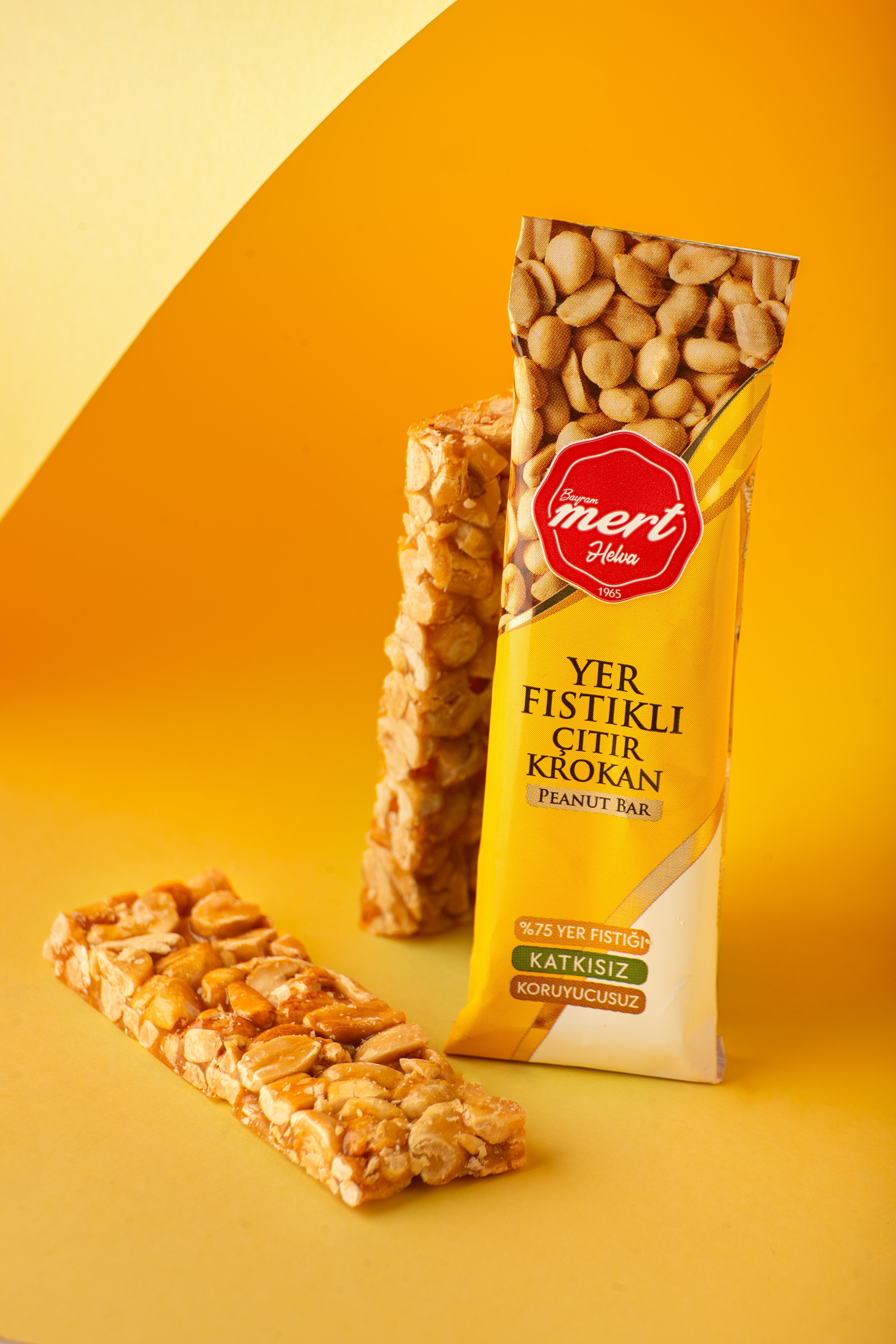 Şeker İlavesiz Yer Fıstıklı Çıtır Krokan Bar (6'LI PAKET)