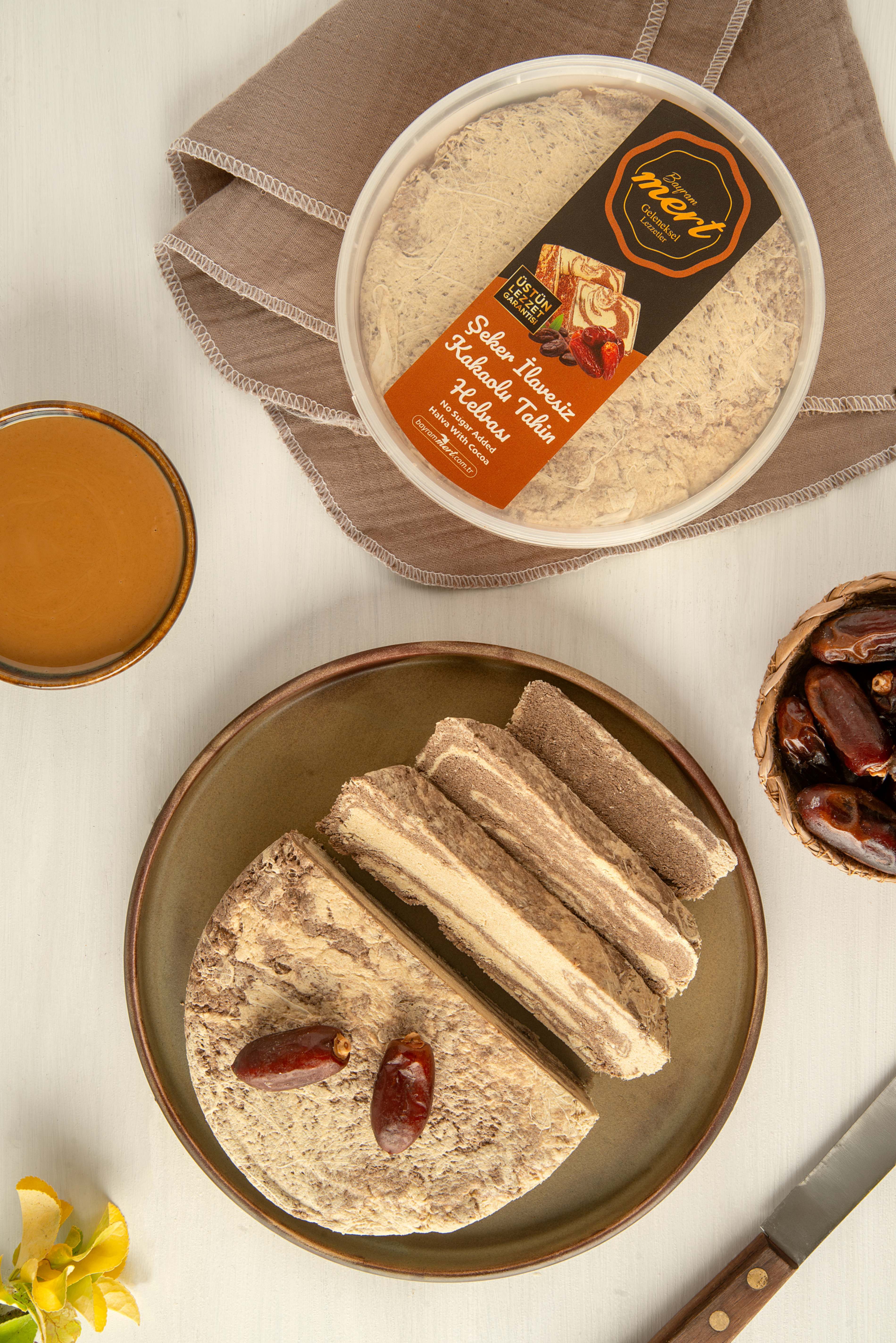 Şeker İlavesiz Kakaolu Tahin Helvası (450 Gr)