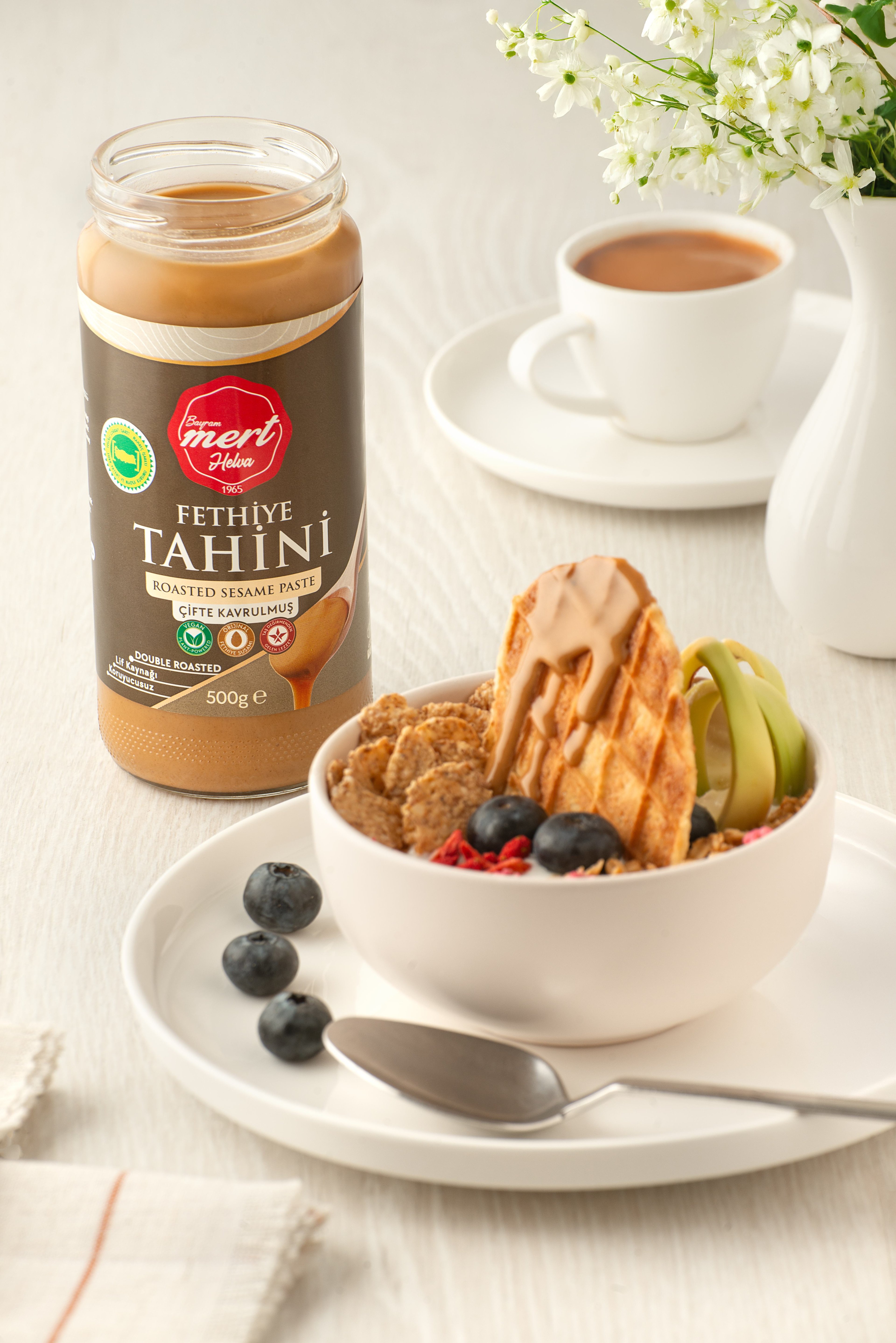 Çifte Kavrulmuş Fethiye Tahini (500 Gr Cam)