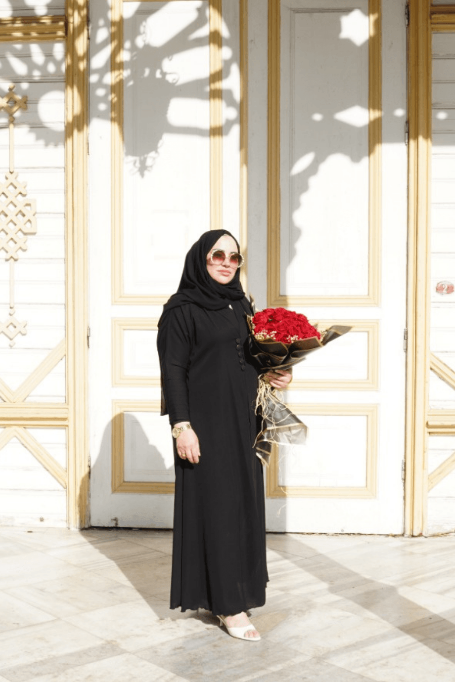 İthal Düğmeli Abaya