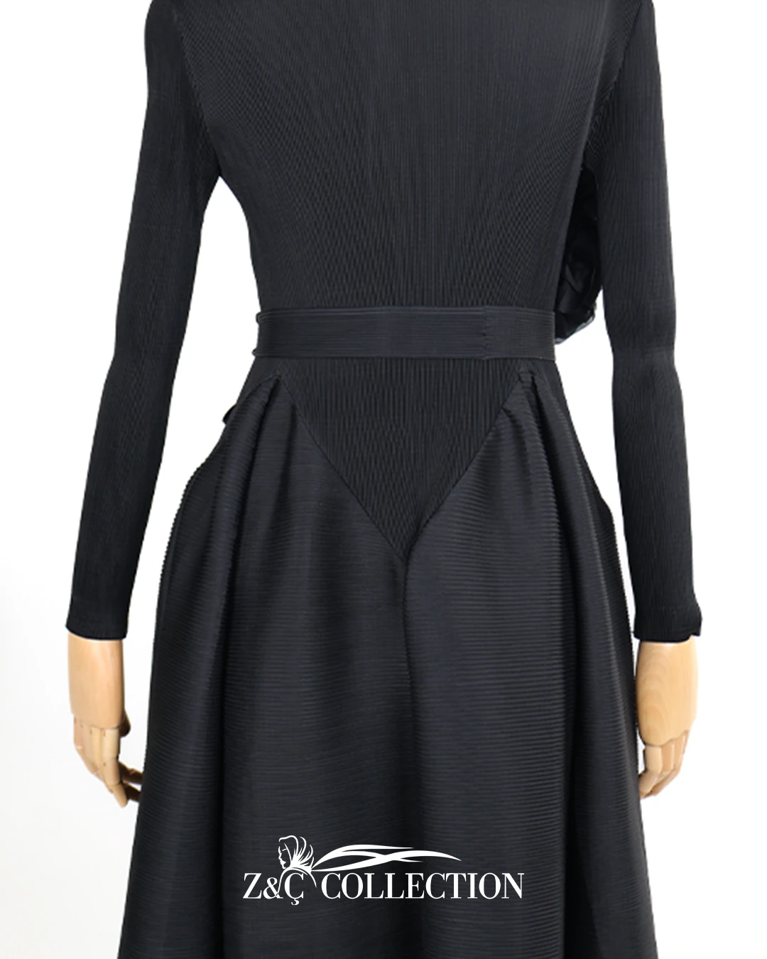 Amara Özel Tasarım Siyah Elbise