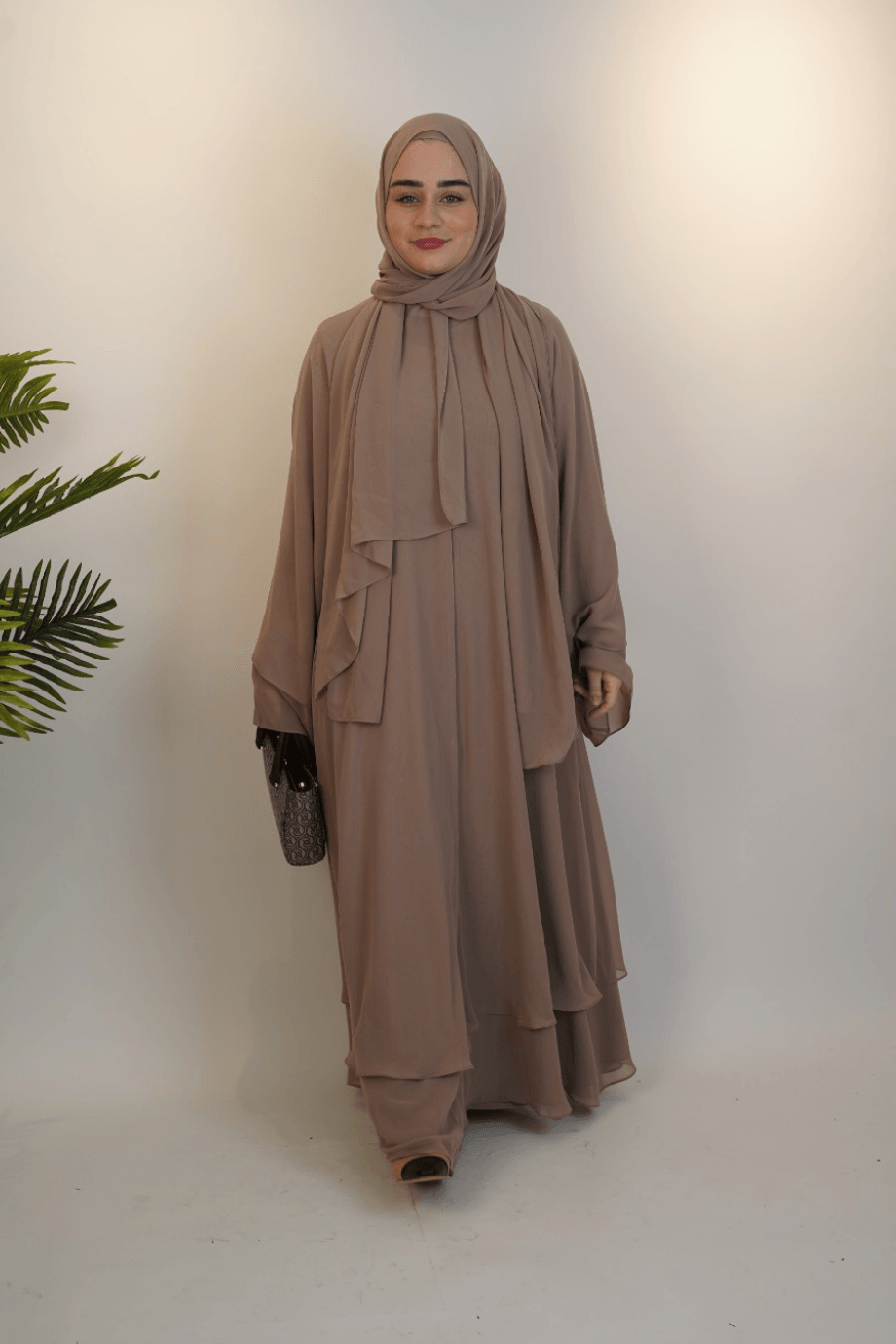 Çift Kat Özel Dikim Abaya