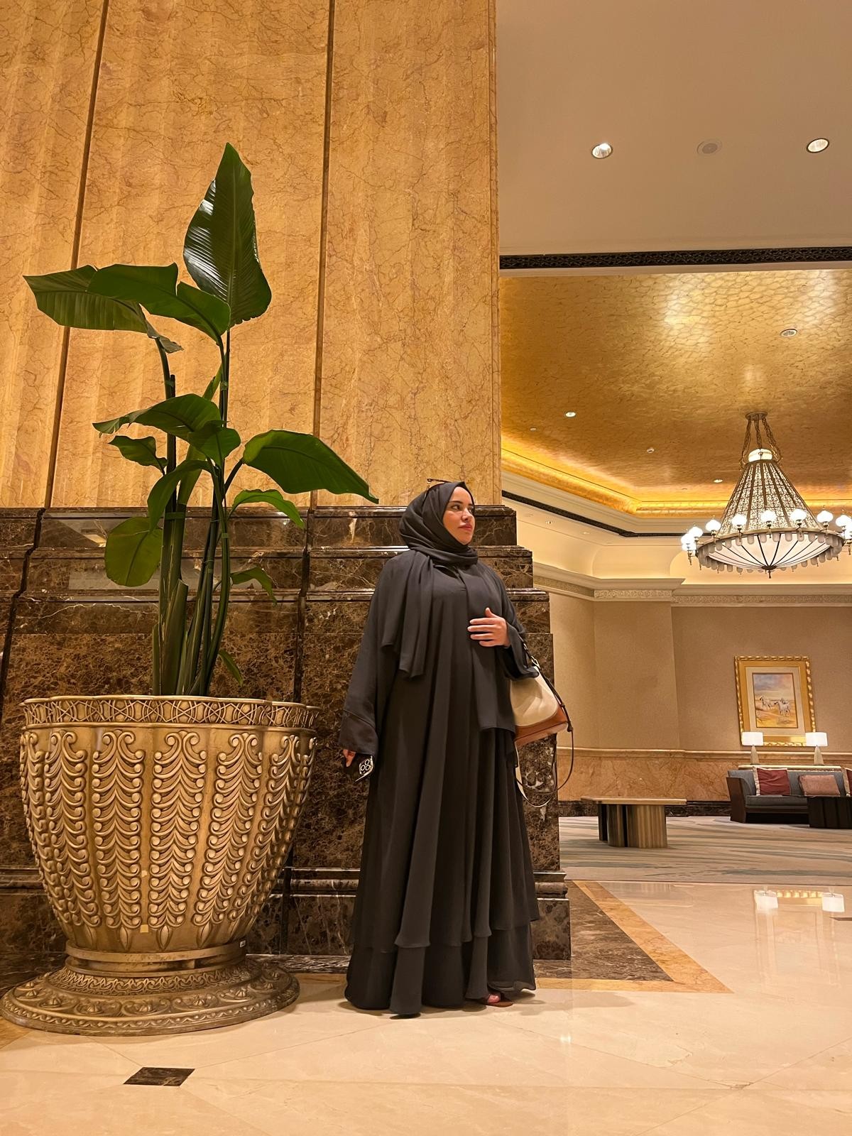 Çift Kat Özel Dikim Abaya