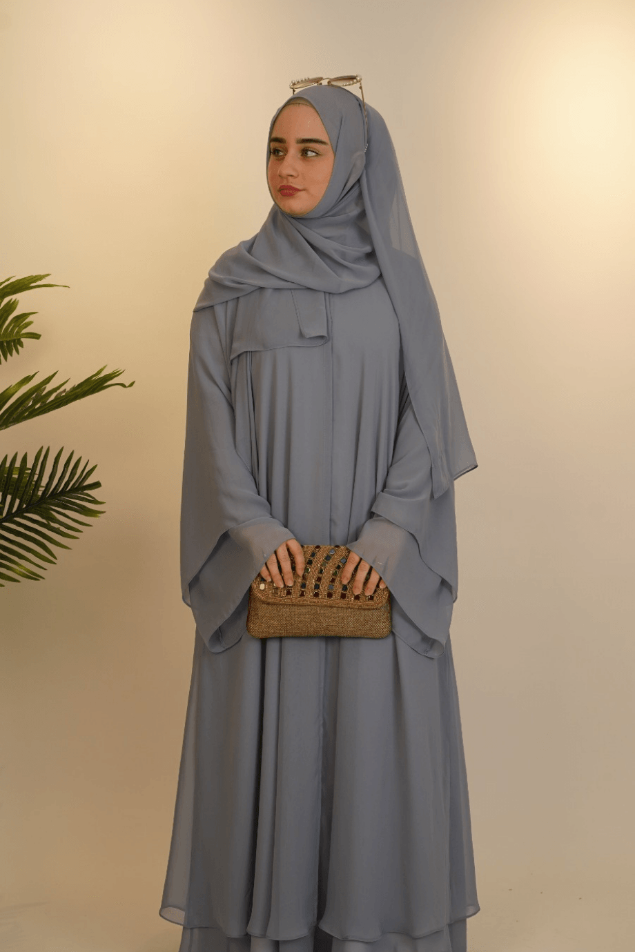 Çift Kat Özel Dikim Abaya