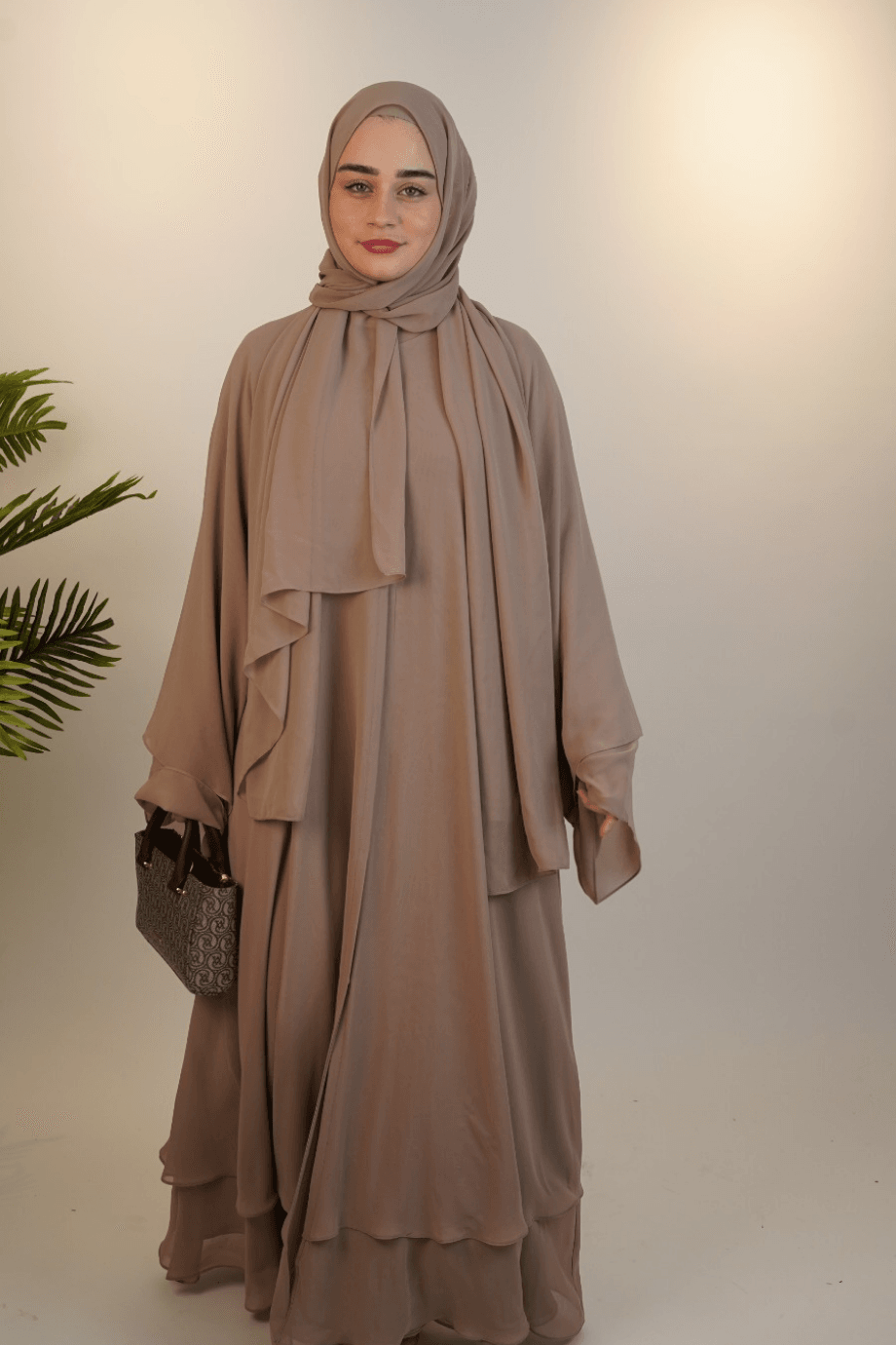 Çift Kat Özel Dikim Abaya