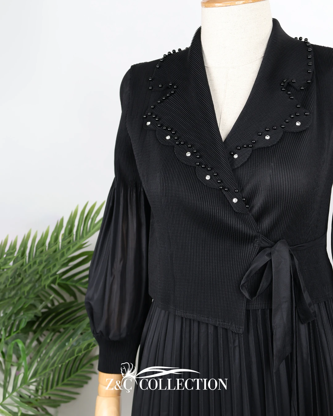 Amara Özel Tasarım Siyah Elbise