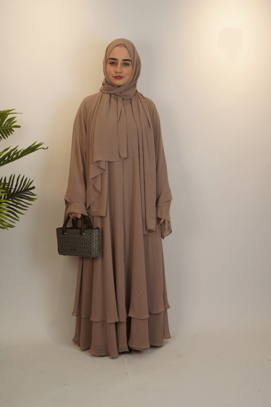 Çift Kat Özel Dikim Abaya