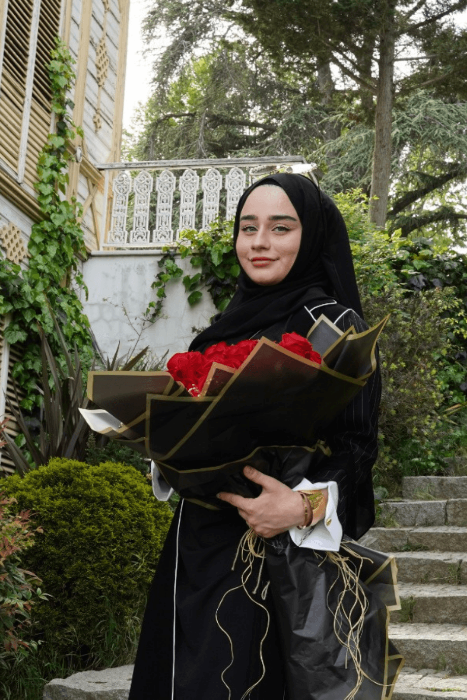 İthal Çizgili Abaya
