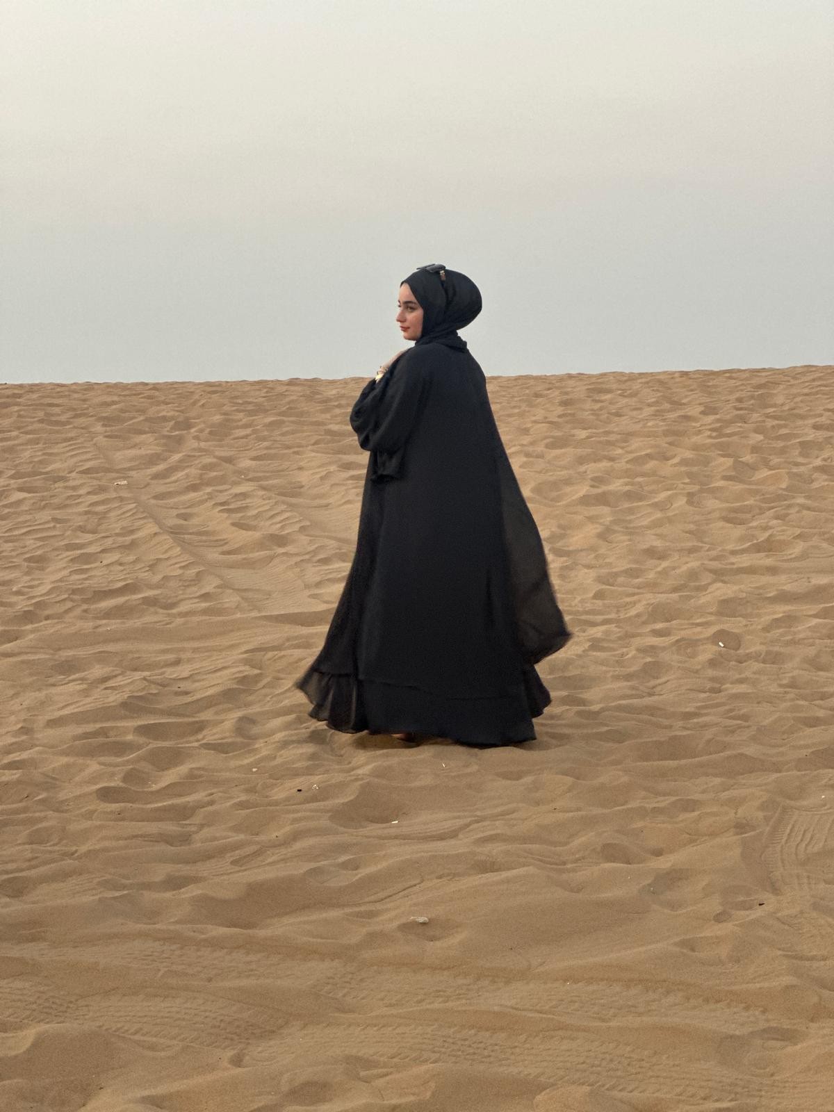 Çift Kat Özel Dikim Abaya