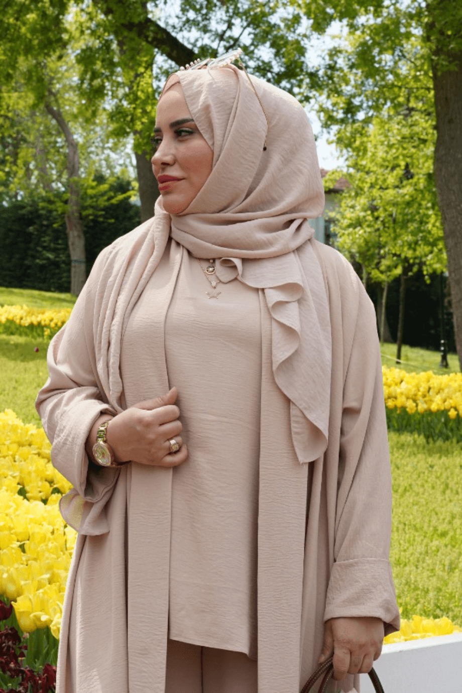 Üçlü Abaya Takım