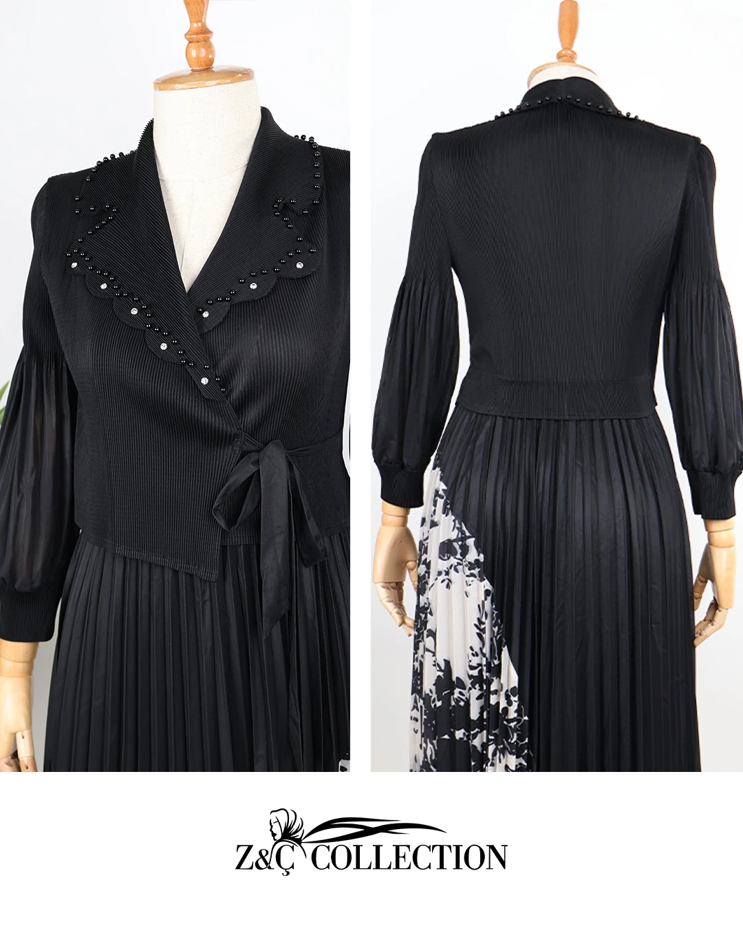 Amara Özel Tasarım Siyah Elbise