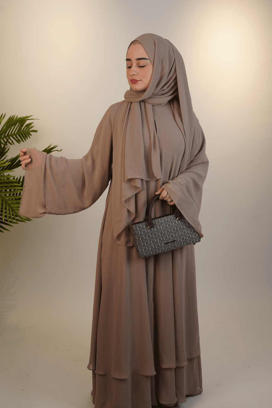 Çift Kat Özel Dikim Abaya