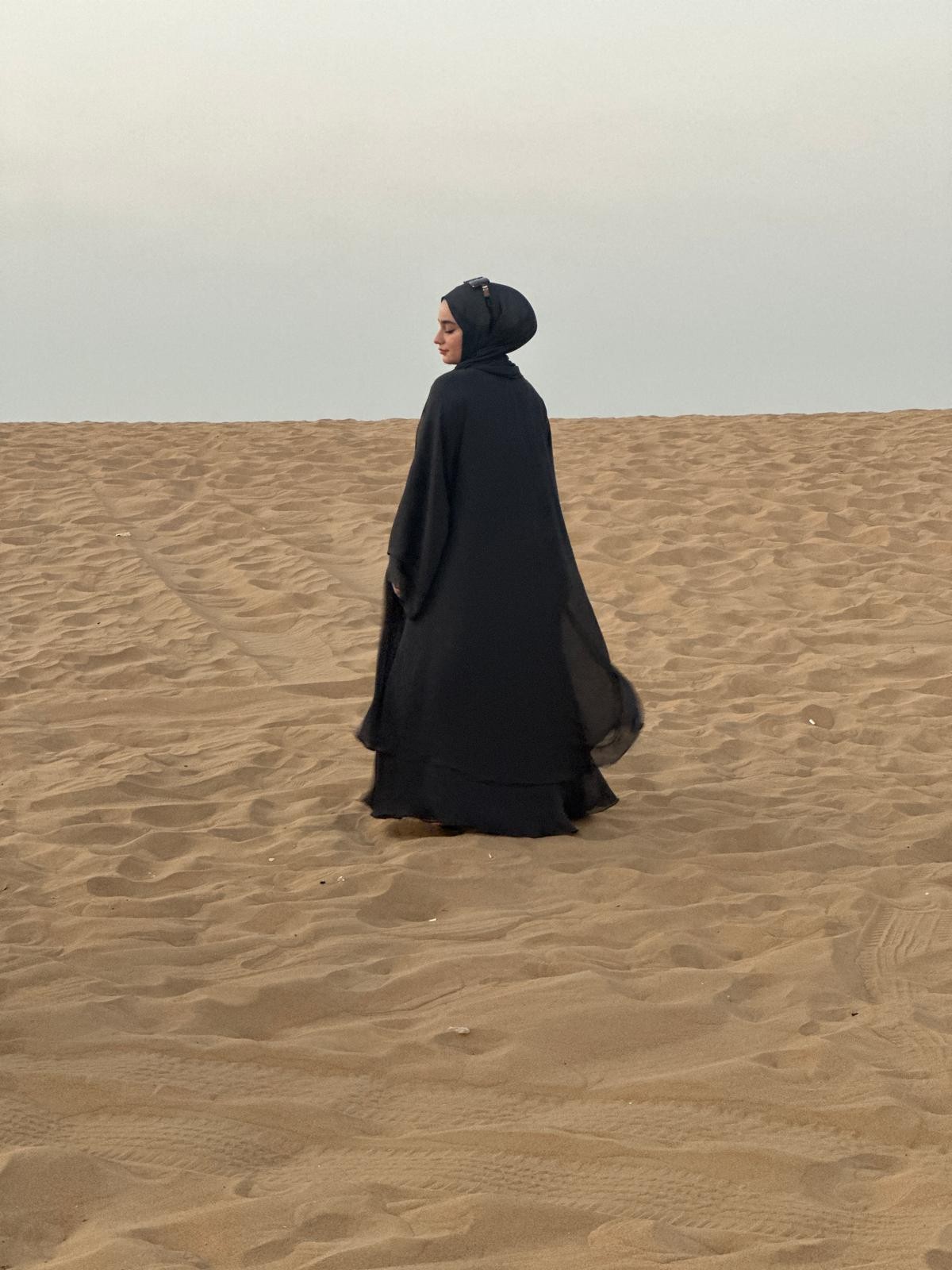 Çift Kat Özel Dikim Abaya