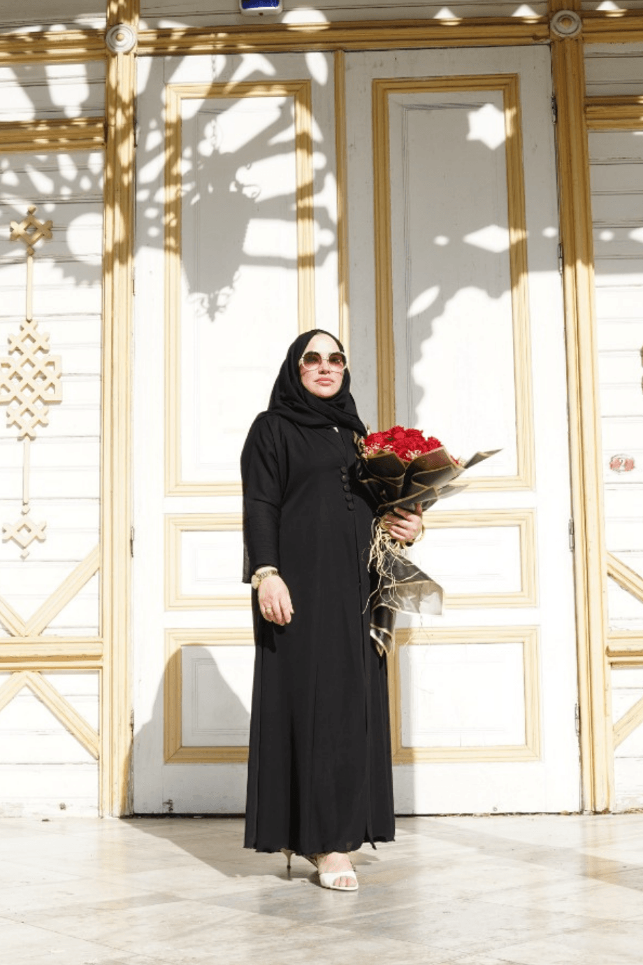 İthal Düğmeli Abaya