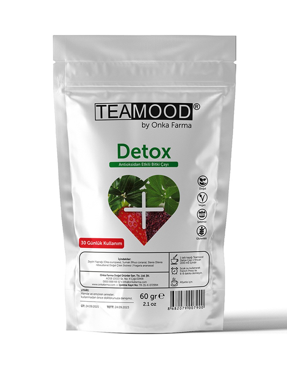 TEAMOOD Şekersiz Detoks Çayı - Form Detox Tea 60 gr