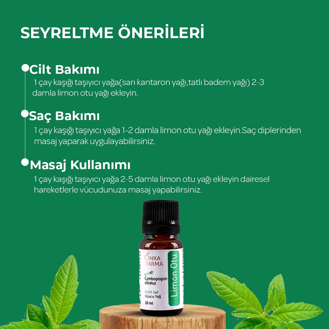 Onka Farma Limon Otu Uçucu Yağı