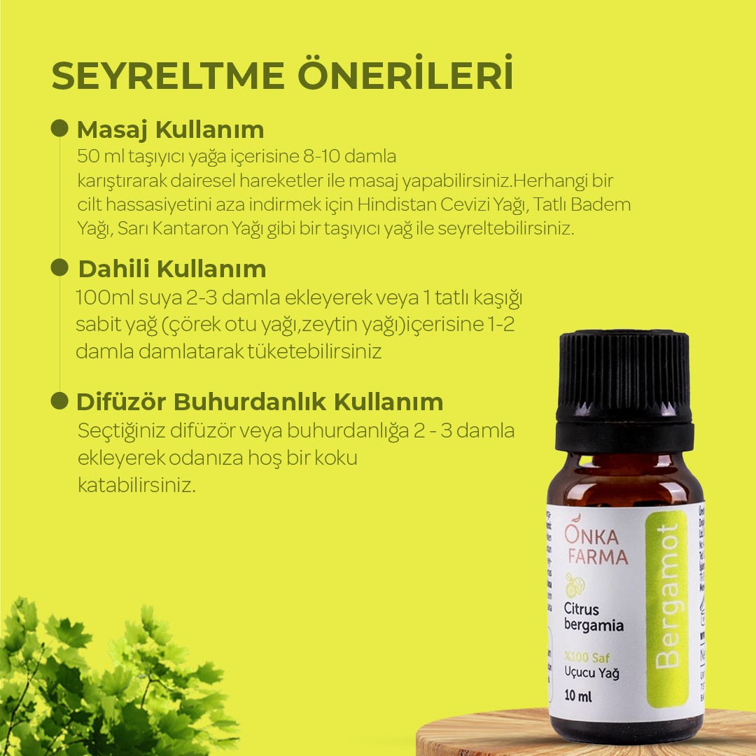 Onka Farma Bergamot Uçucu Yağı