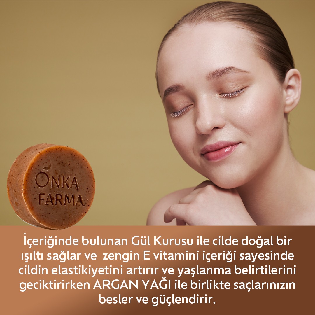 Onka Farma Gül & Argan Doğal Sabun 100 gr