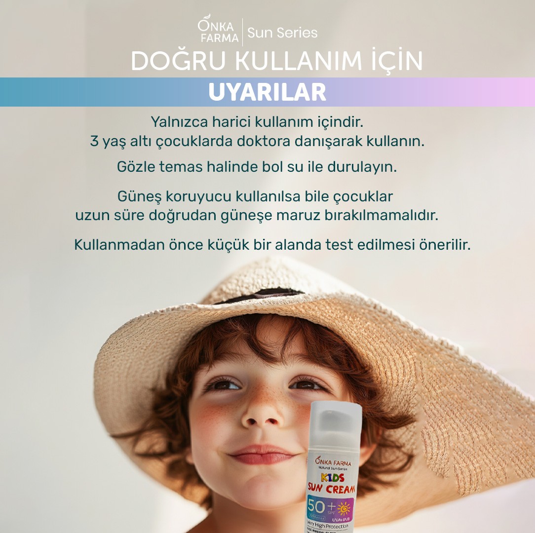 Onka Farma Doğal Çocuk Güneş Kremi - 50+ SPF Faktör - 50 gr