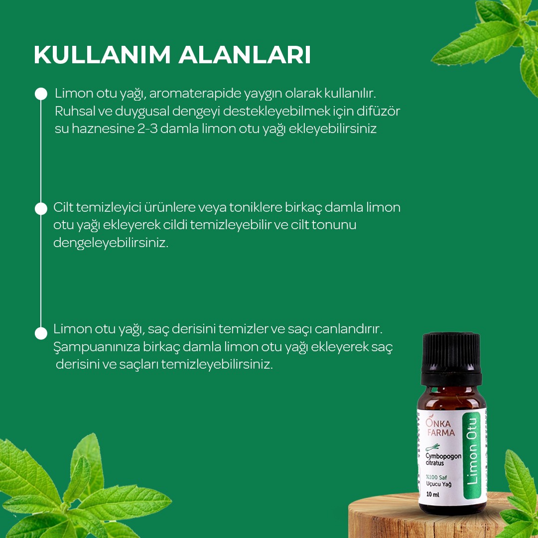 Onka Farma Limon Otu Uçucu Yağı