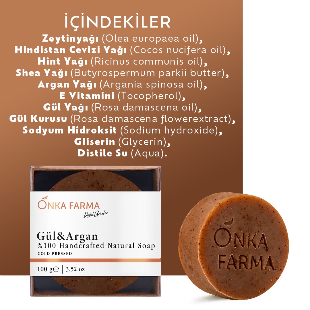 Onka Farma Gül & Argan Doğal Sabun 100 gr