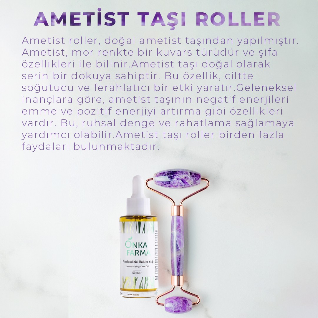 Onka Farma Jade Face Roller Ametist