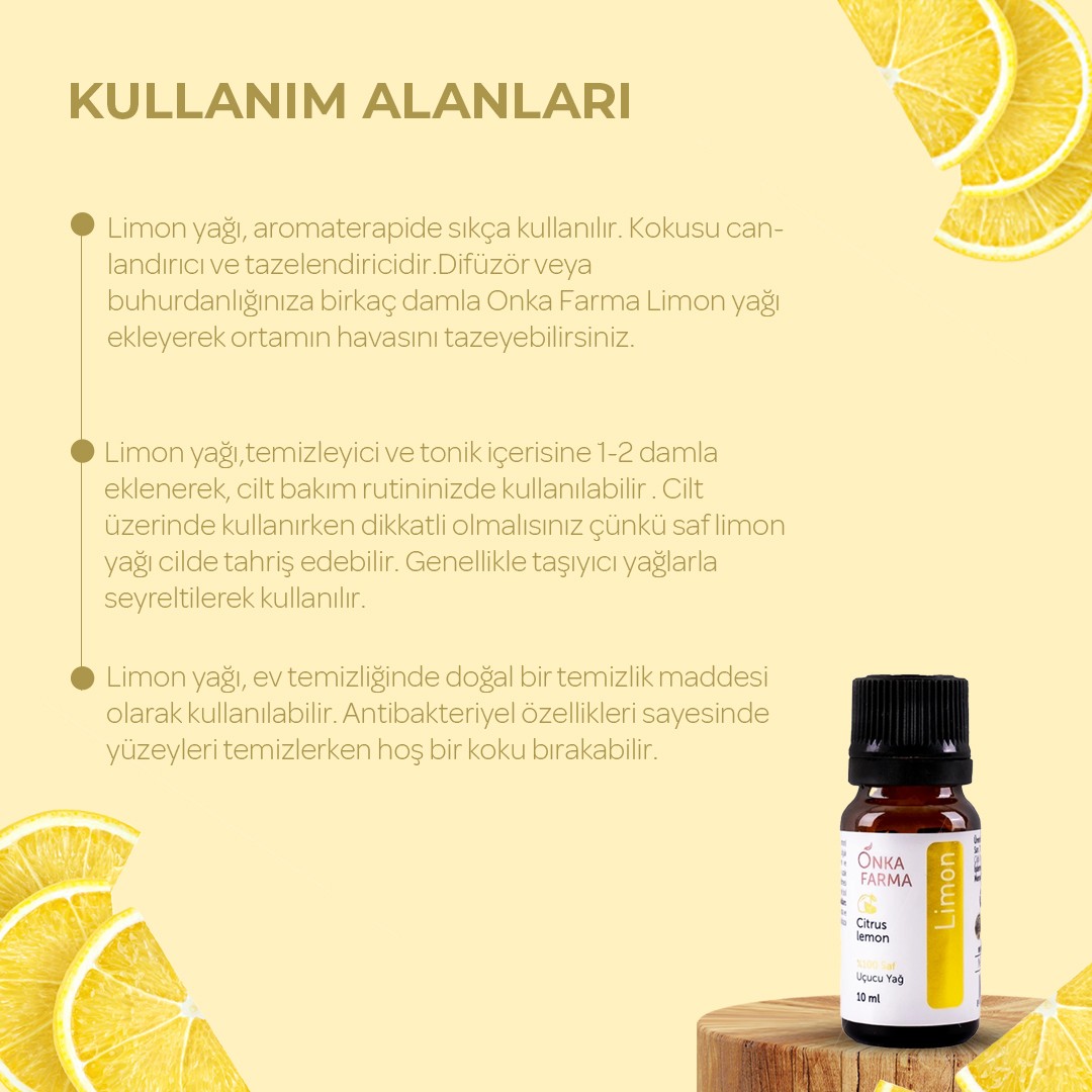 Onka Farma Limon Uçucu Yağı