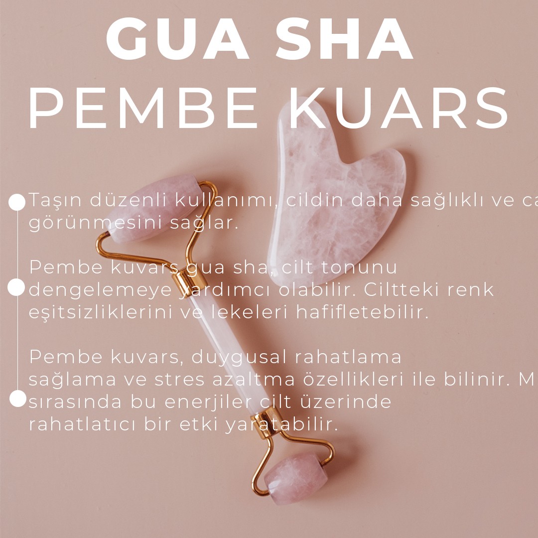 Onka Farma Gua Sha Stein Rosa Quarz