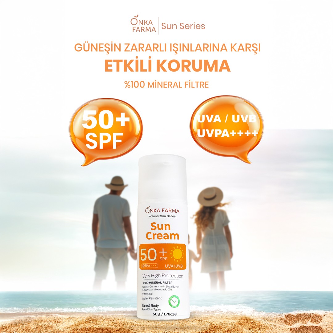 Onka Farma Doğal Güneş Kremi - 50+ SPF Faktör - 50 gr