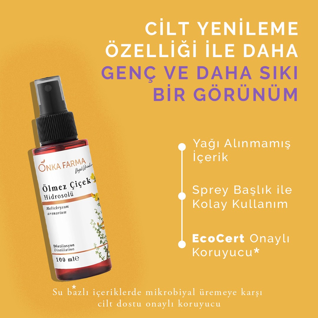 Onka Farma Ölmez Çiçek Suyu / Hidrosolü