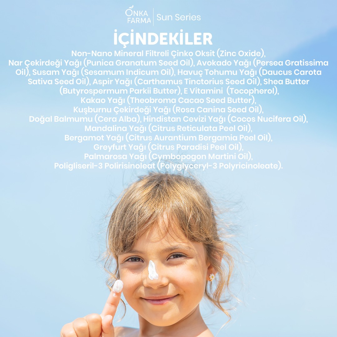 Onka Farma Doğal Çocuk Güneş Kremi - 50+ SPF Faktör - 50 gr