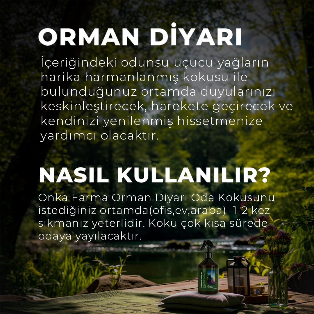 Onka Farma Orman Diyarı Doğal Oda Kokusu Sprey