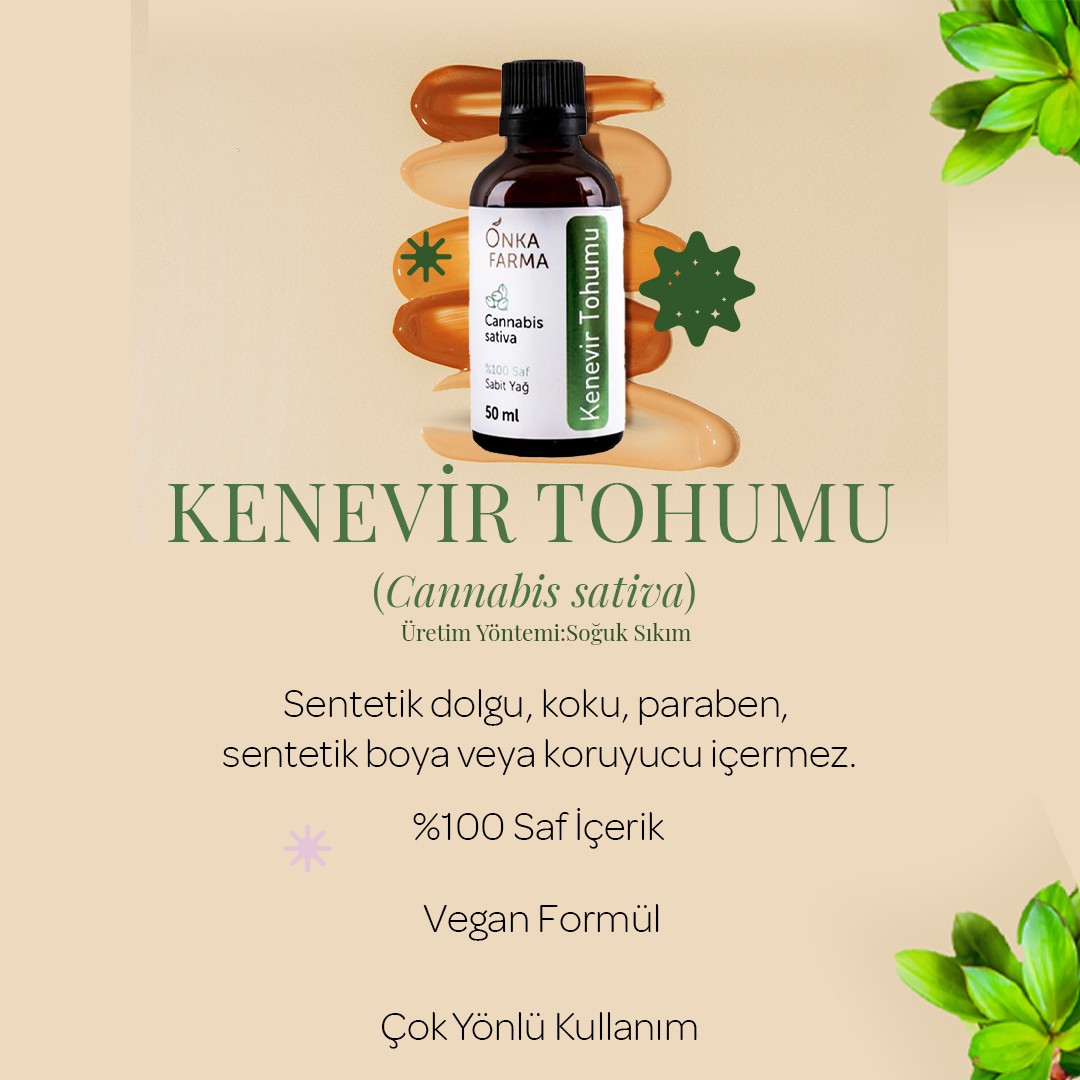 Onka Farma Kenevir Tohumu Yağı