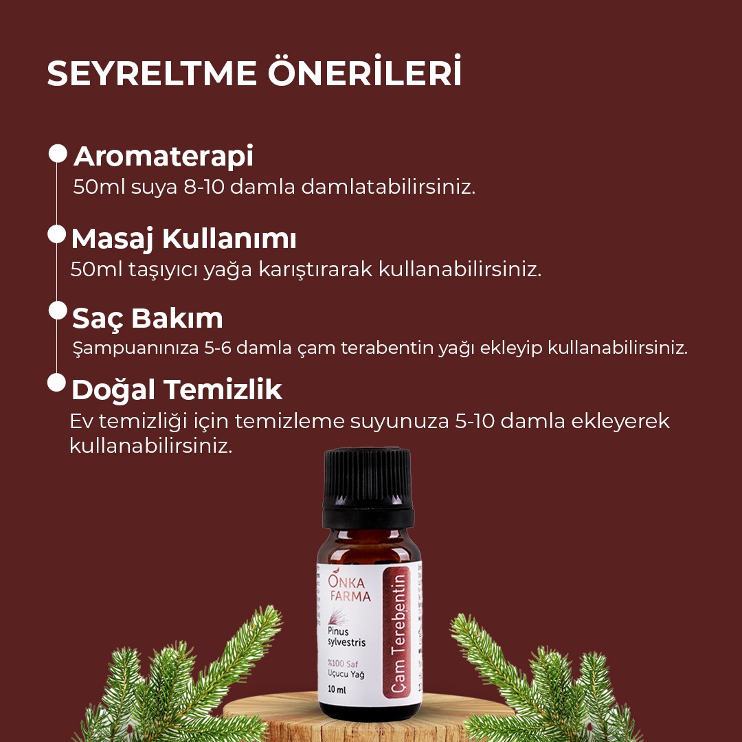 Onka Farma Çam Terebentin Uçucu Yağı