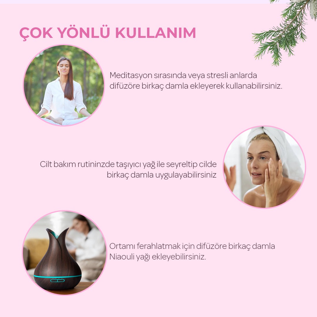 Onka Farma Nioli Uçucu Yağı (Niaouli Yağı) Yeni Sprey Kapaklı