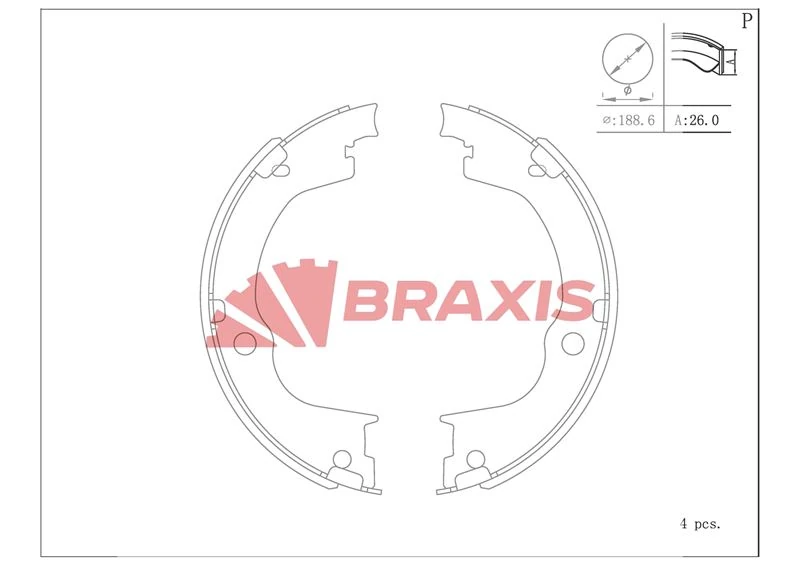 BRAXİS AC0185 EL FREN BALATASI ANTARA CAPTIVA 06>