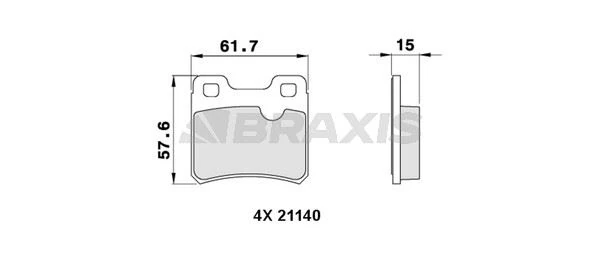TRW ARKA FREN BALATASI VECTRA A ASTRA F 