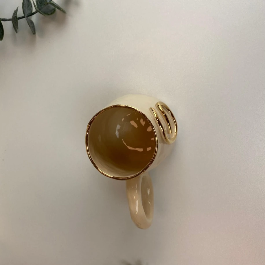 24K ALTIN G HARFLİ FİNCAN