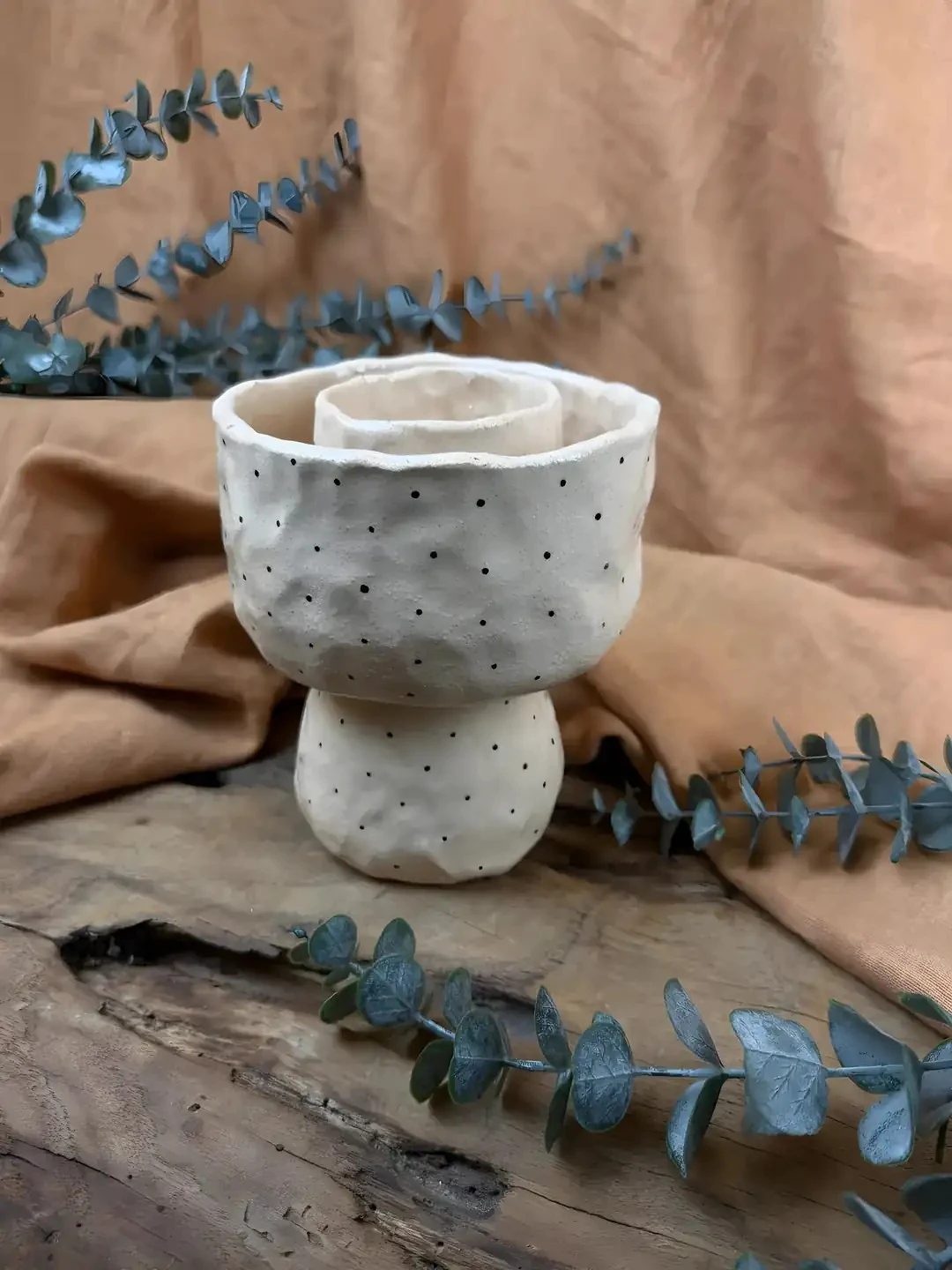 El Yapımı Seramik Masa Üstü Ateş Çukuru – Stoneware