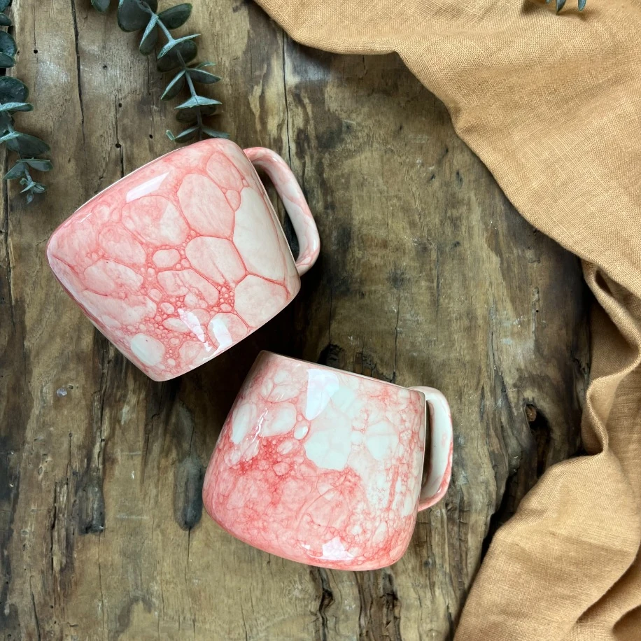 BUBBLE DESENLİ 400ML MUG (2ADET)