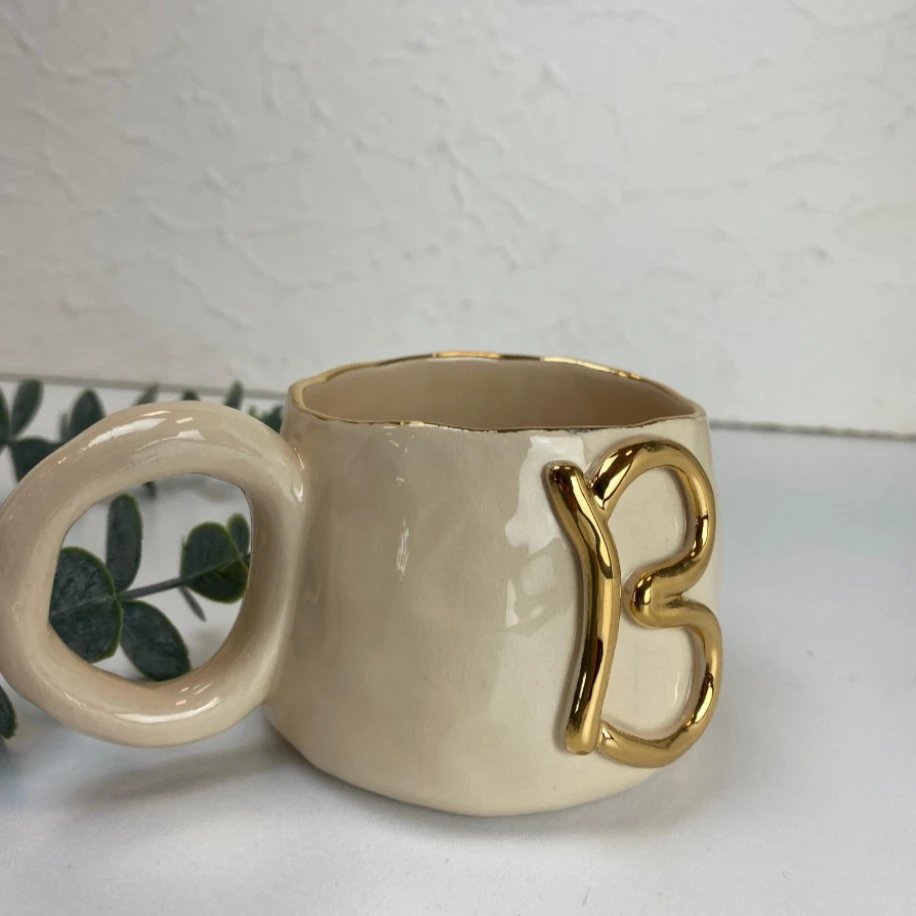 24k ALTIN B HARFLİ FİNCAN