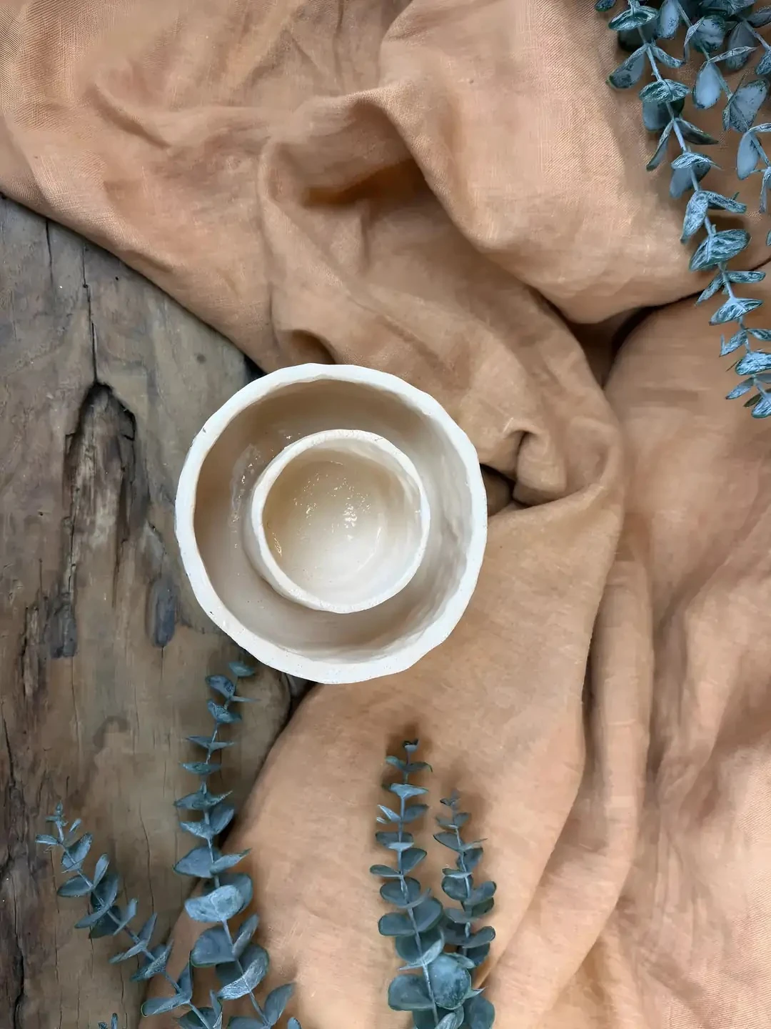 El Yapımı Seramik Masa Üstü Ateş Çukuru – Stoneware