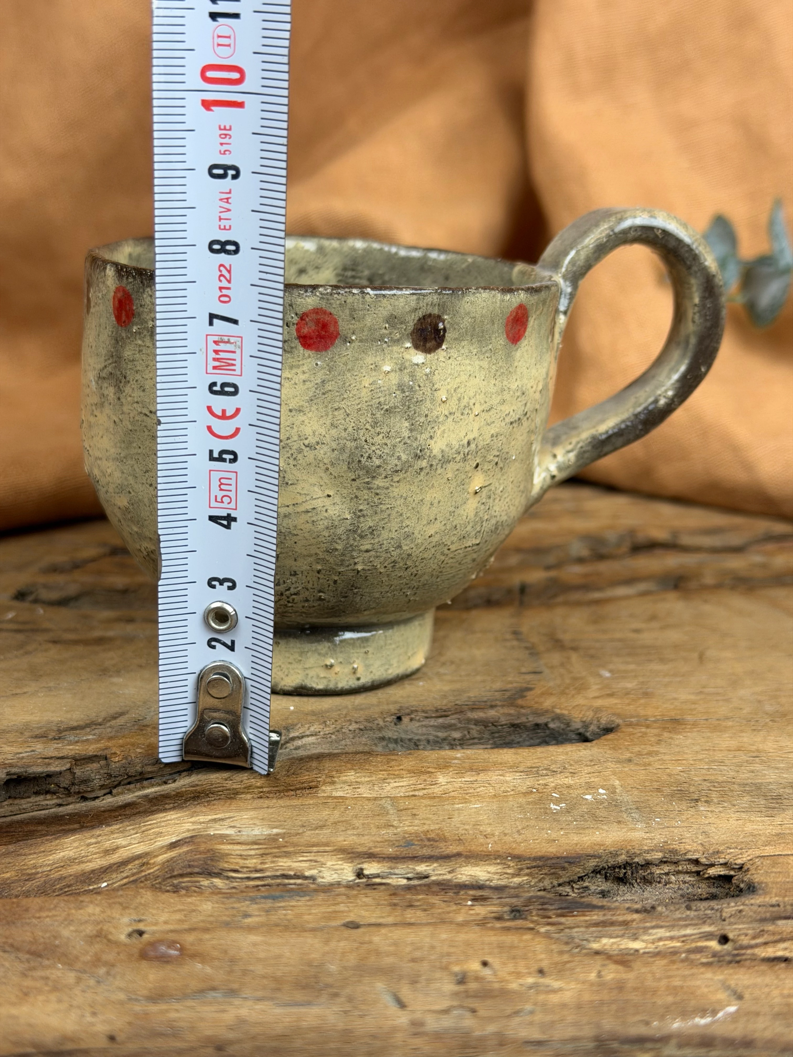 El Yapımı Stoneware çay / kahve fincanı