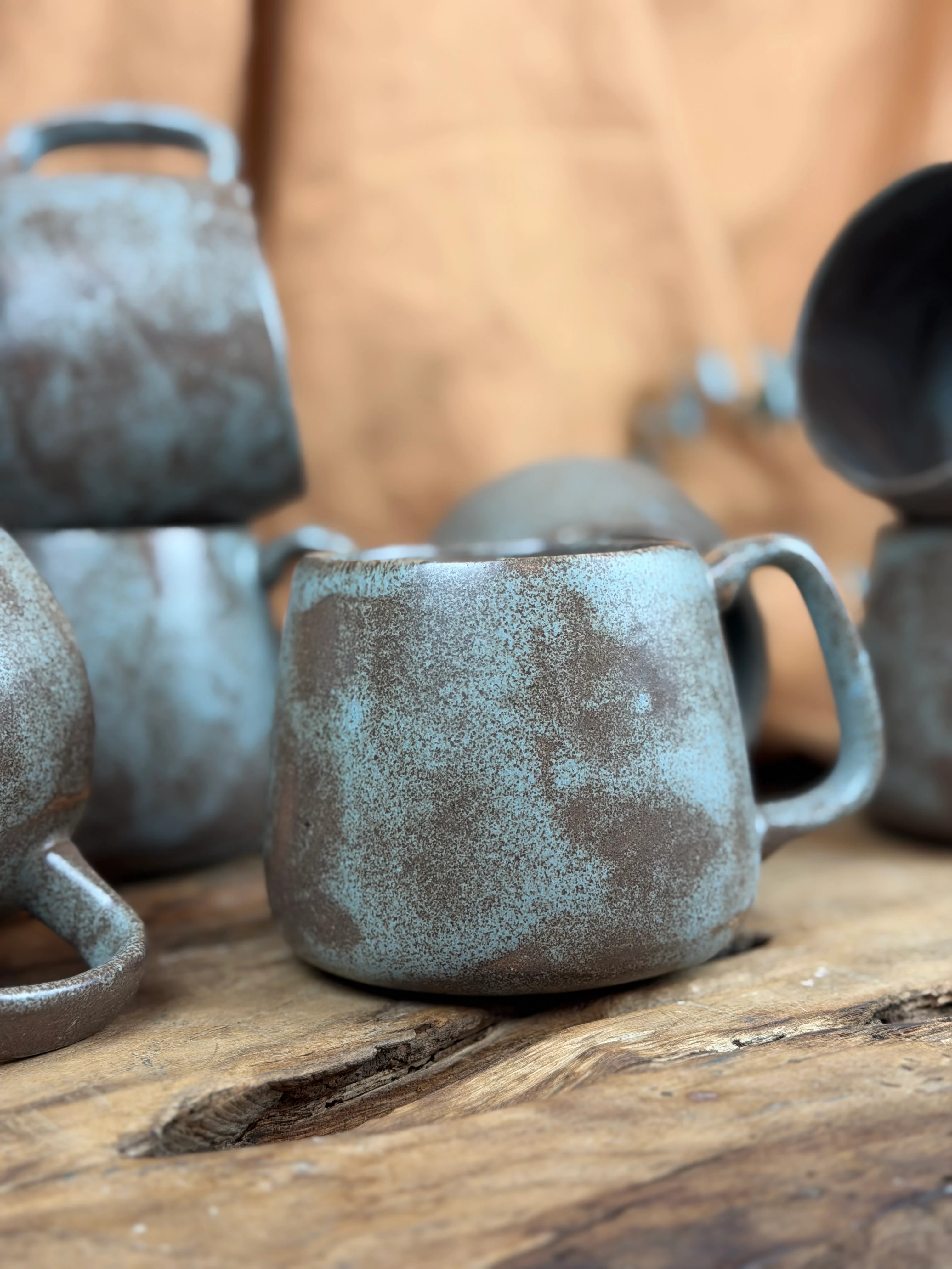 Mavi-Kahve Büyük boy (400ml) mug