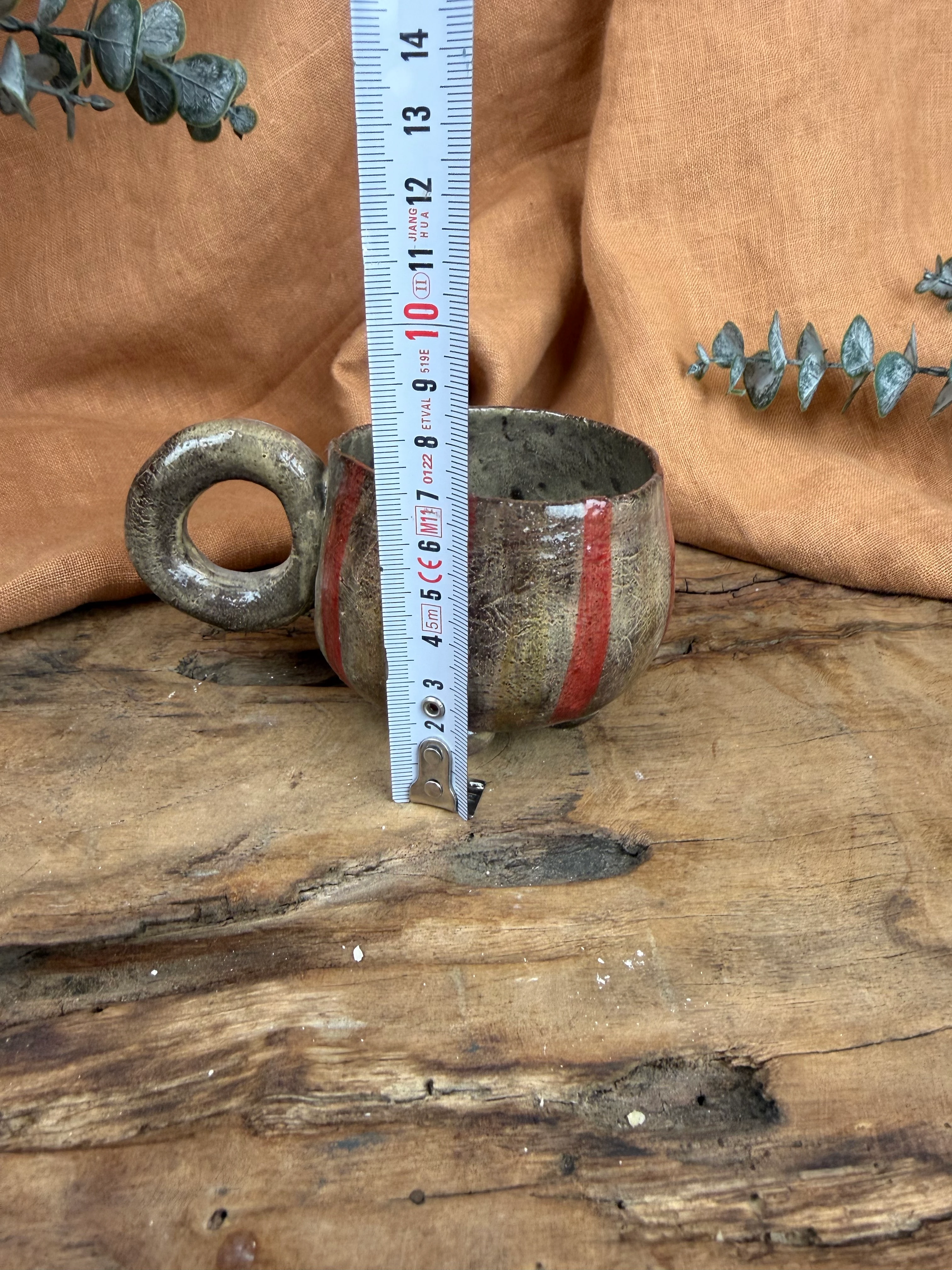 El yapımı Stoneware 160ml fincan / vintage sevenlere..