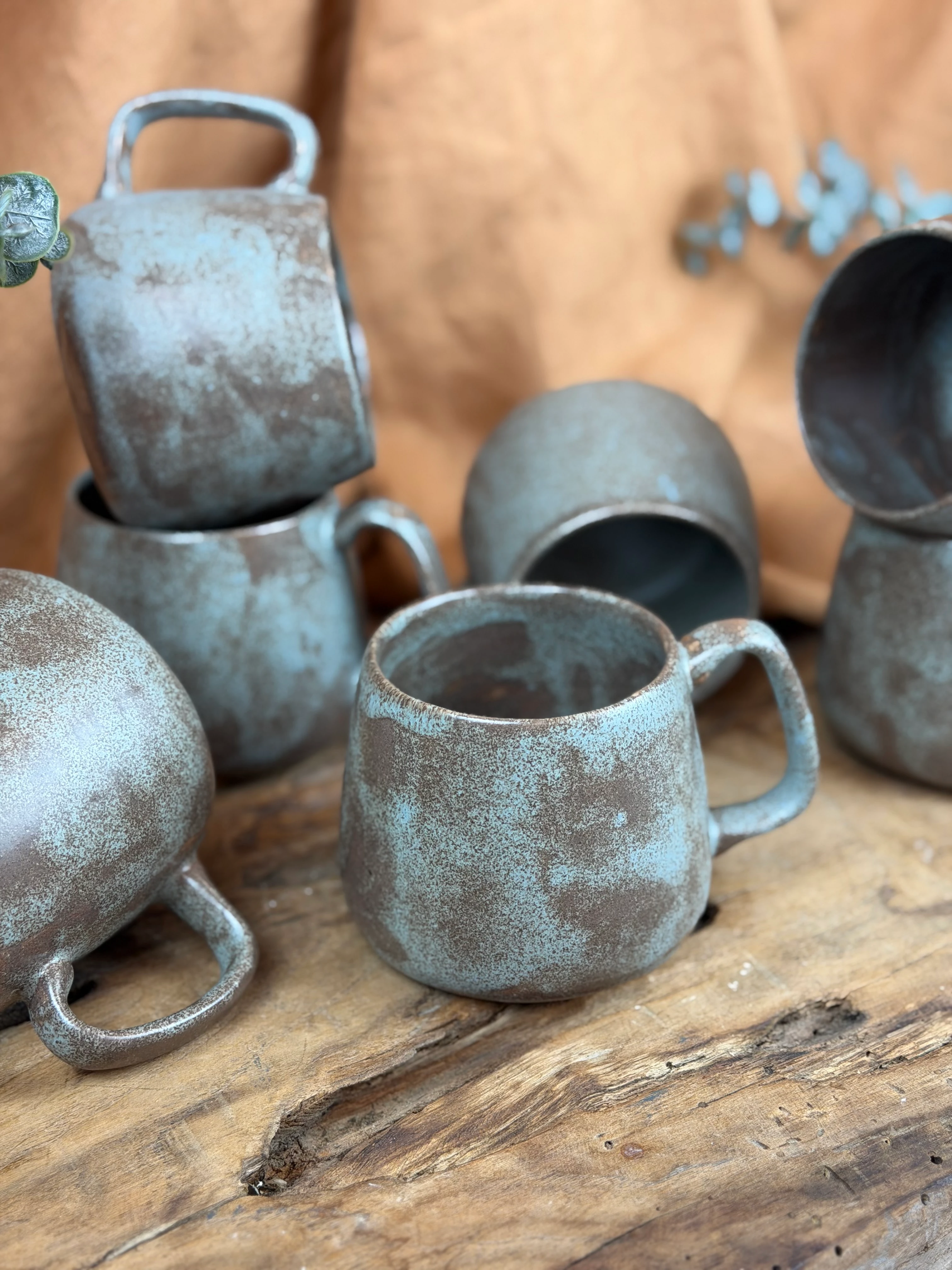 Mavi-Kahve Büyük boy (400ml) mug