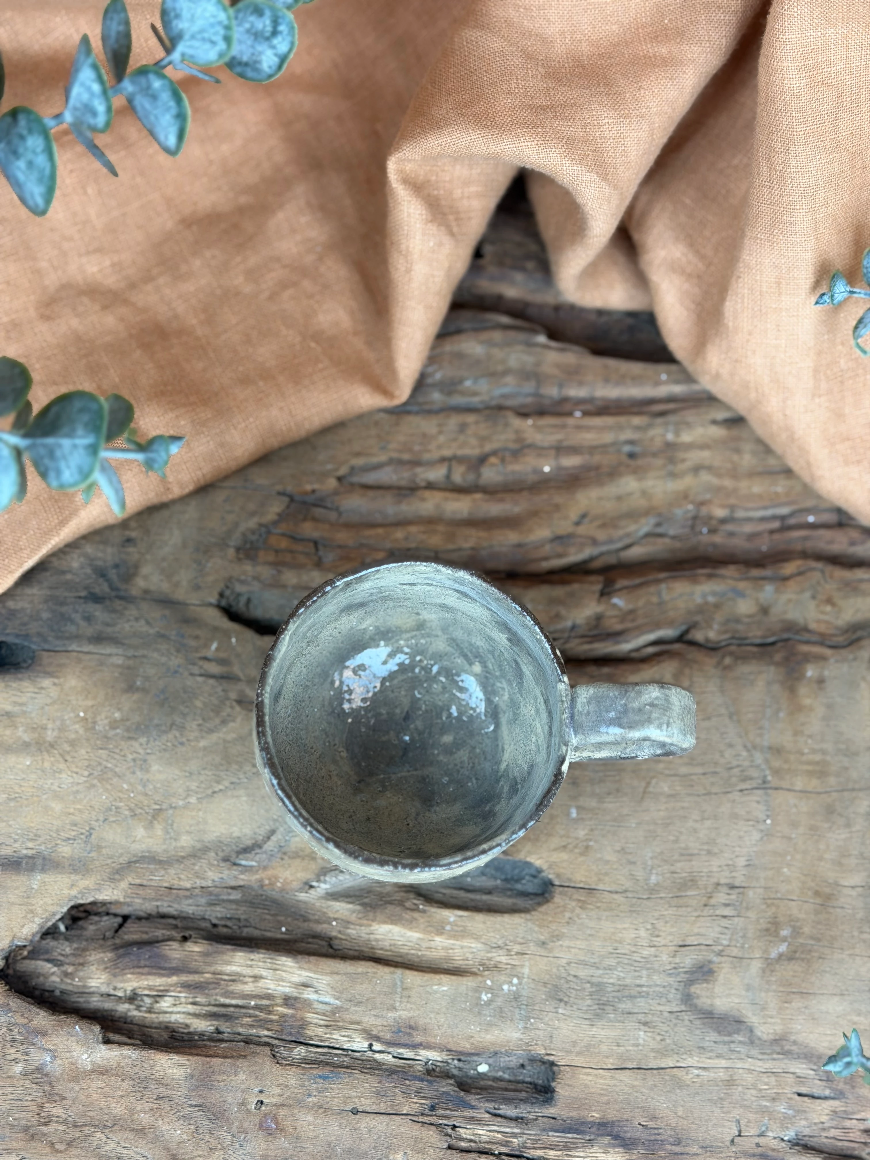 El Yapımı Stoneware çay / kahve fincanı