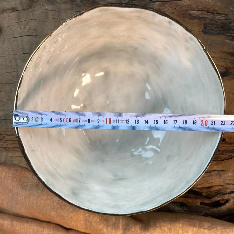 STONWARE 24K ALTIN DETAYLI BÜYÜK MAVİ KASE