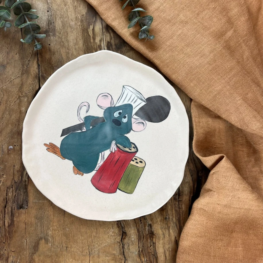 EL BOYAMASI SERAMİK SUNUM TABAĞI